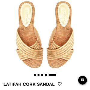 Schultz LATIFAH CORK SANDAL women’s 8.5